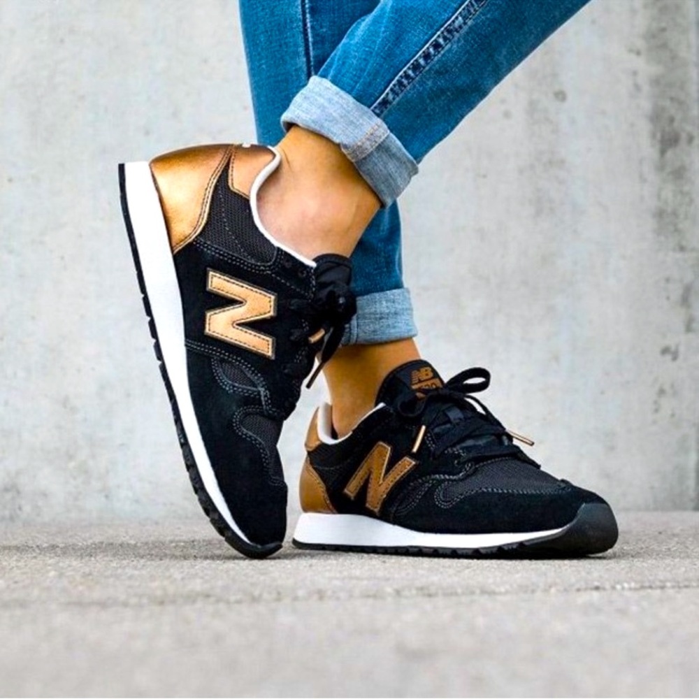 New Balance 520 Women’s Black/Copper Metallic - WL520SNC - Size: 8